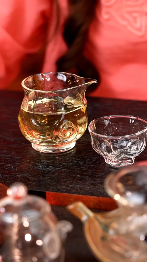 暗香疏影/海浪纹匀杯+核桃浮生杯