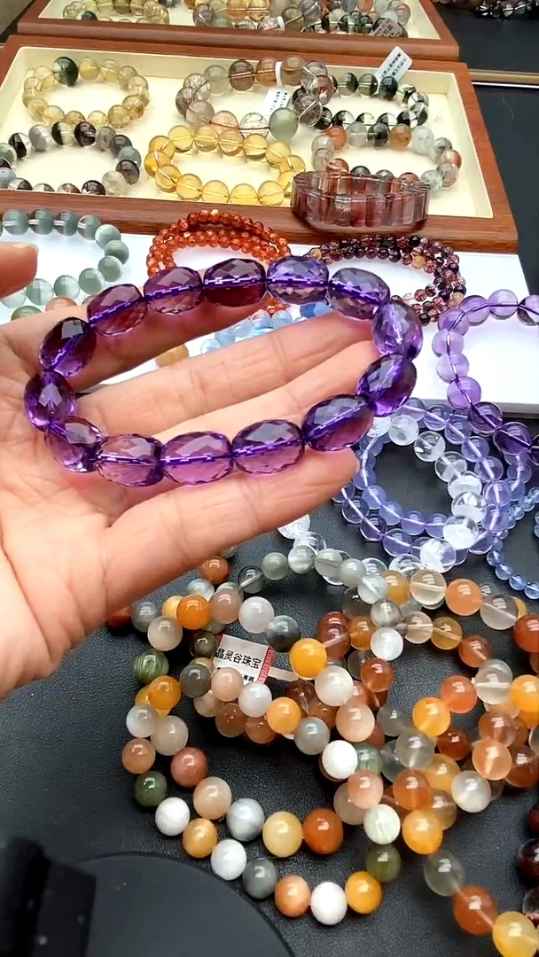 【闪购商品】紫晶手绳未镶嵌紫水晶切面10+