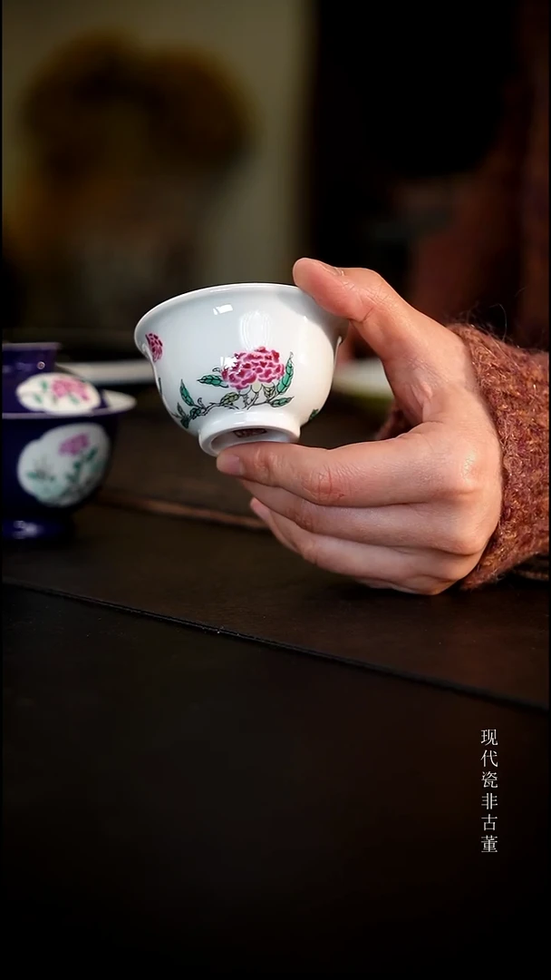 瓷片一点堂康熙五彩。。