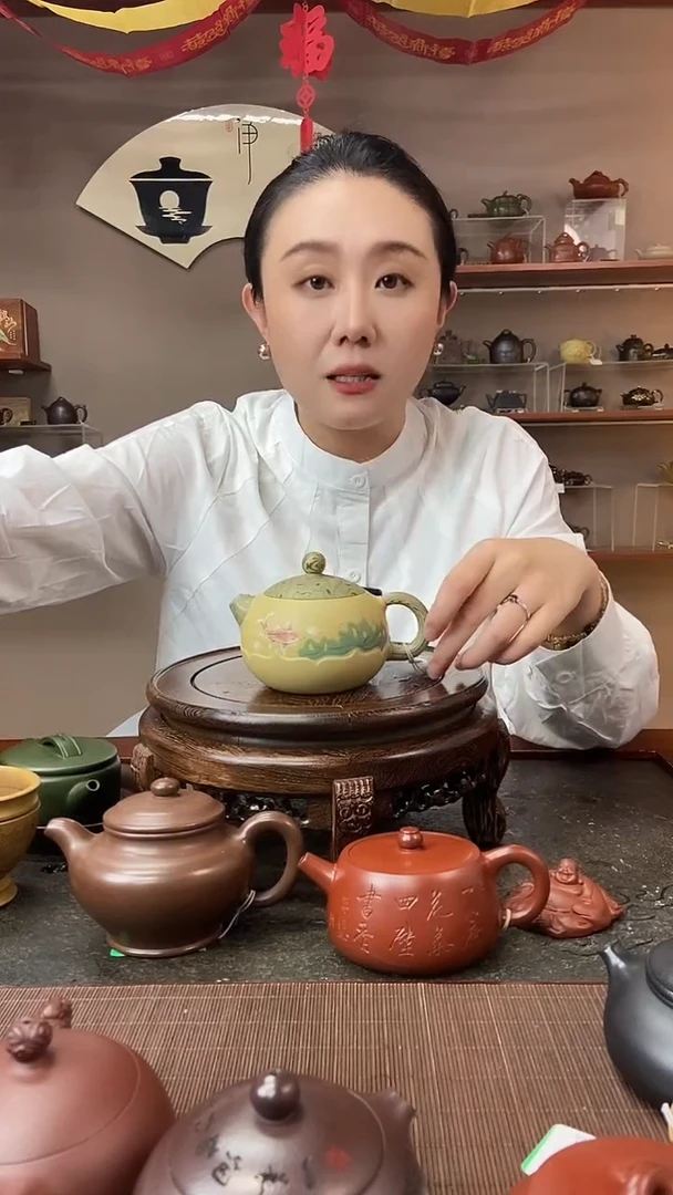 茶壶紫砂段泥胶泥鱼趣莲花西施