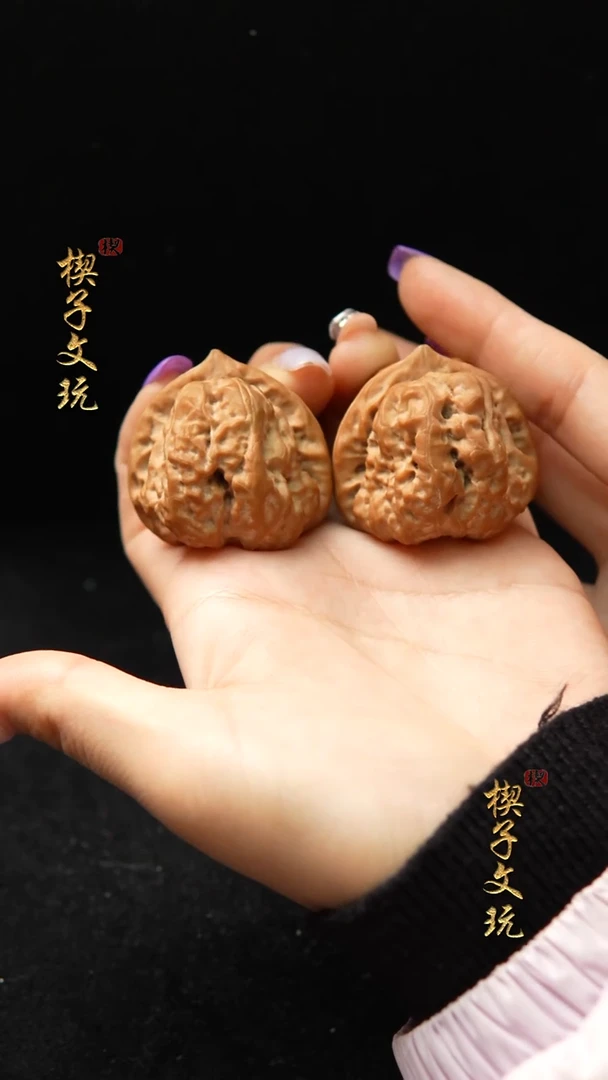 把件文玩核桃全品三角蛙37尺