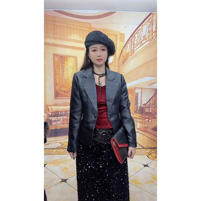1191黑色小西装外套女秋新款高级感宽松休闲西服