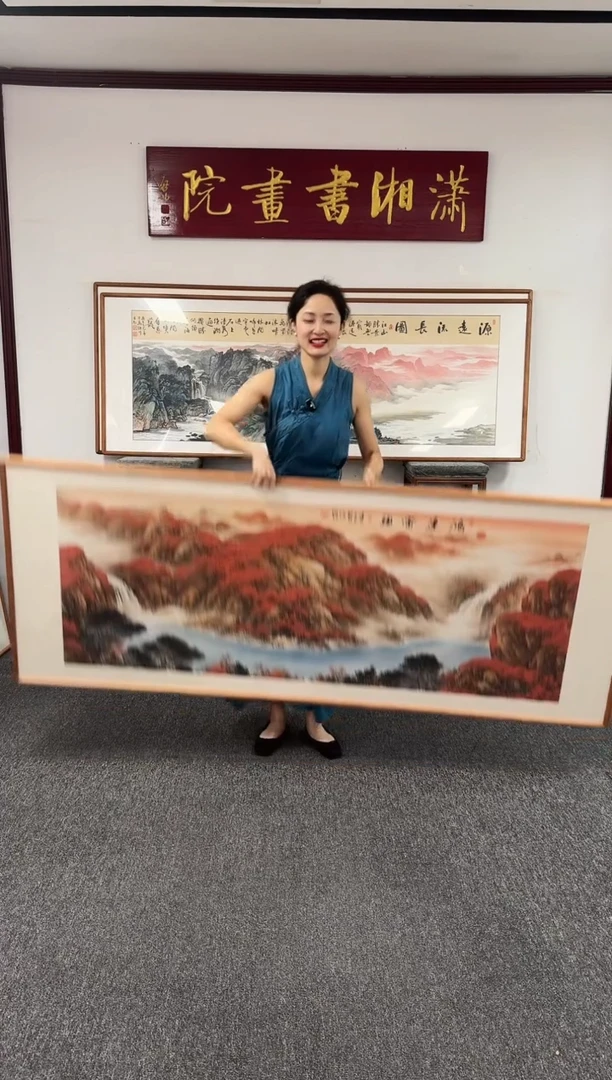 国画鸿运当头 210*80 刘海斌