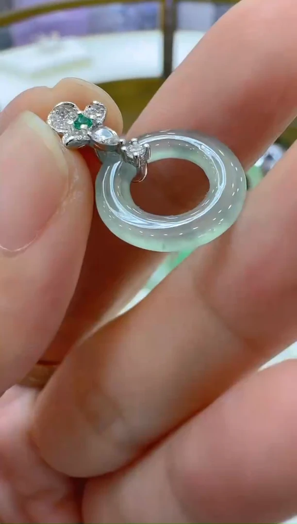 翡翠银S925镶嵌吊坠(不含链)多样性团购发一件