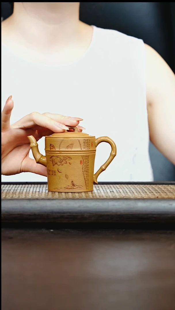 茶壶紫砂宜兴紫砂壶       16 黄金段