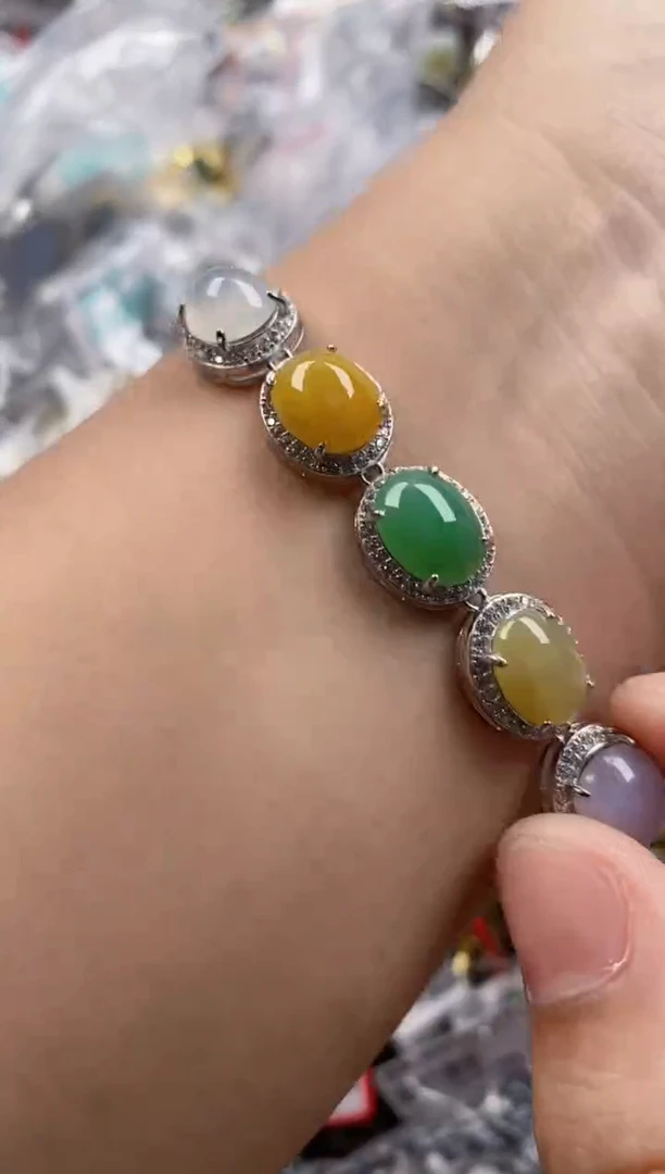 银S925镶嵌戒指翡翠333   5