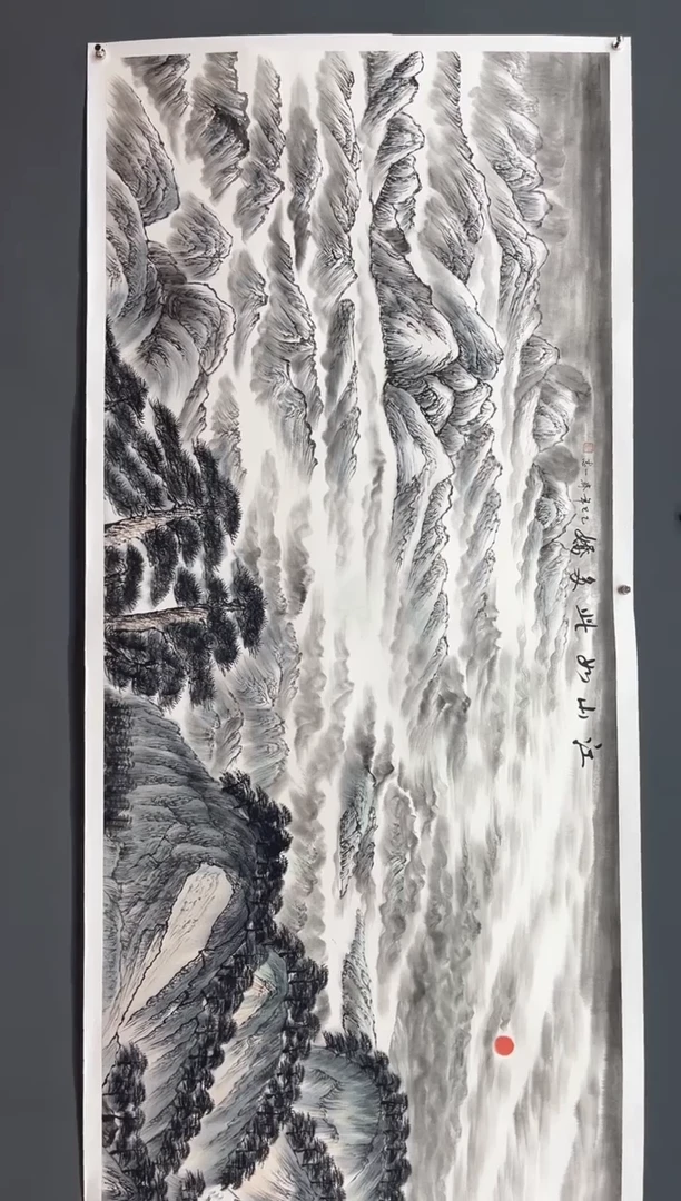 国画江山如此多娇-齐一志老师字画作品