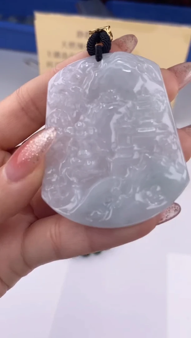 【闪购商品】翡翠吊坠(赠链)未镶嵌27446/静静聊翠