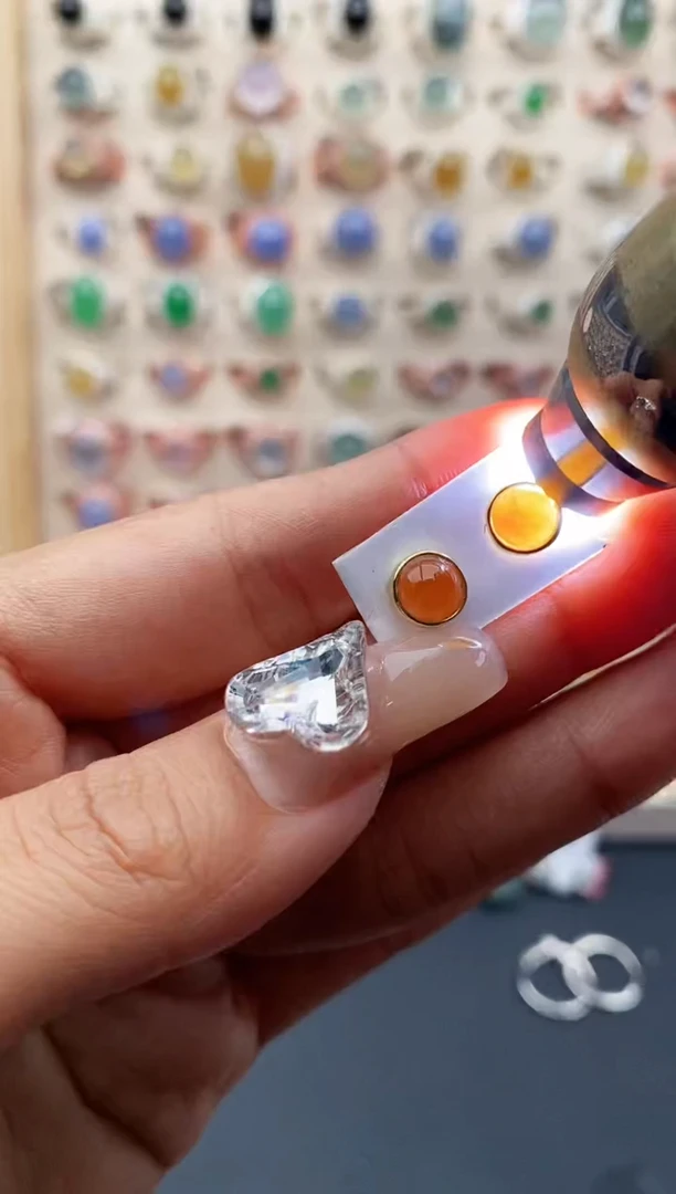 【闪购商品】翡翠戒指银S925镶嵌天然A货翡翠333  3+