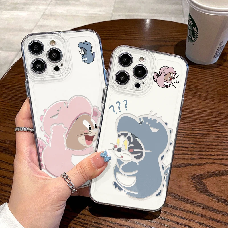 透明软17pm情侣苹果16promax卫衣汤姆杰瑞iPhone15手机壳14适用12