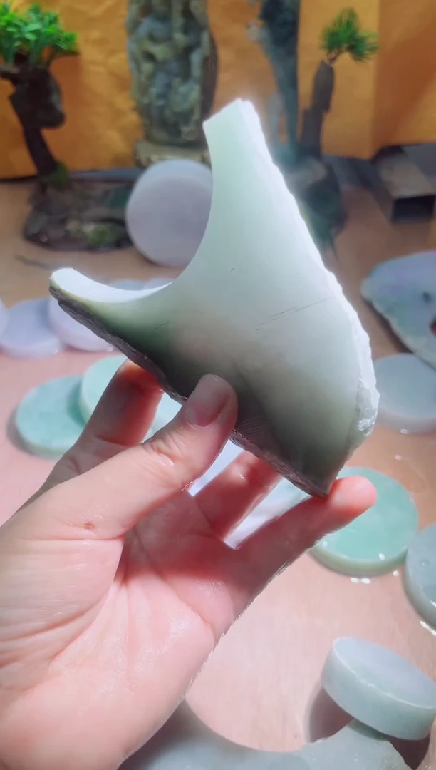 未镶嵌挂件翡翠A货砚曹396