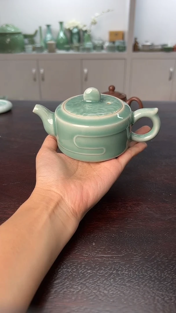 龙泉云间青瓷小米茶器