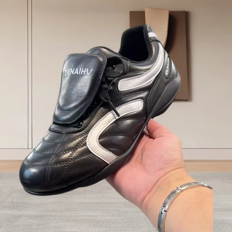 2025新款头层牛皮运动鞋跑鞋真皮舒适软底软面时尚百搭潮流不闷脚