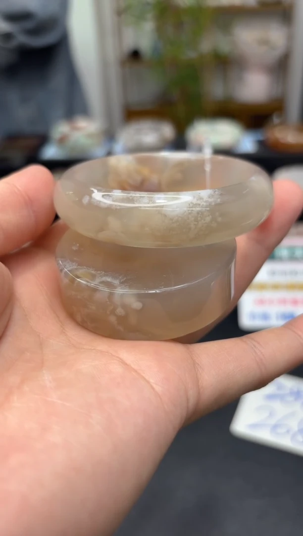 石英质玉手镯未镶嵌C501(58圈赠送镯心)