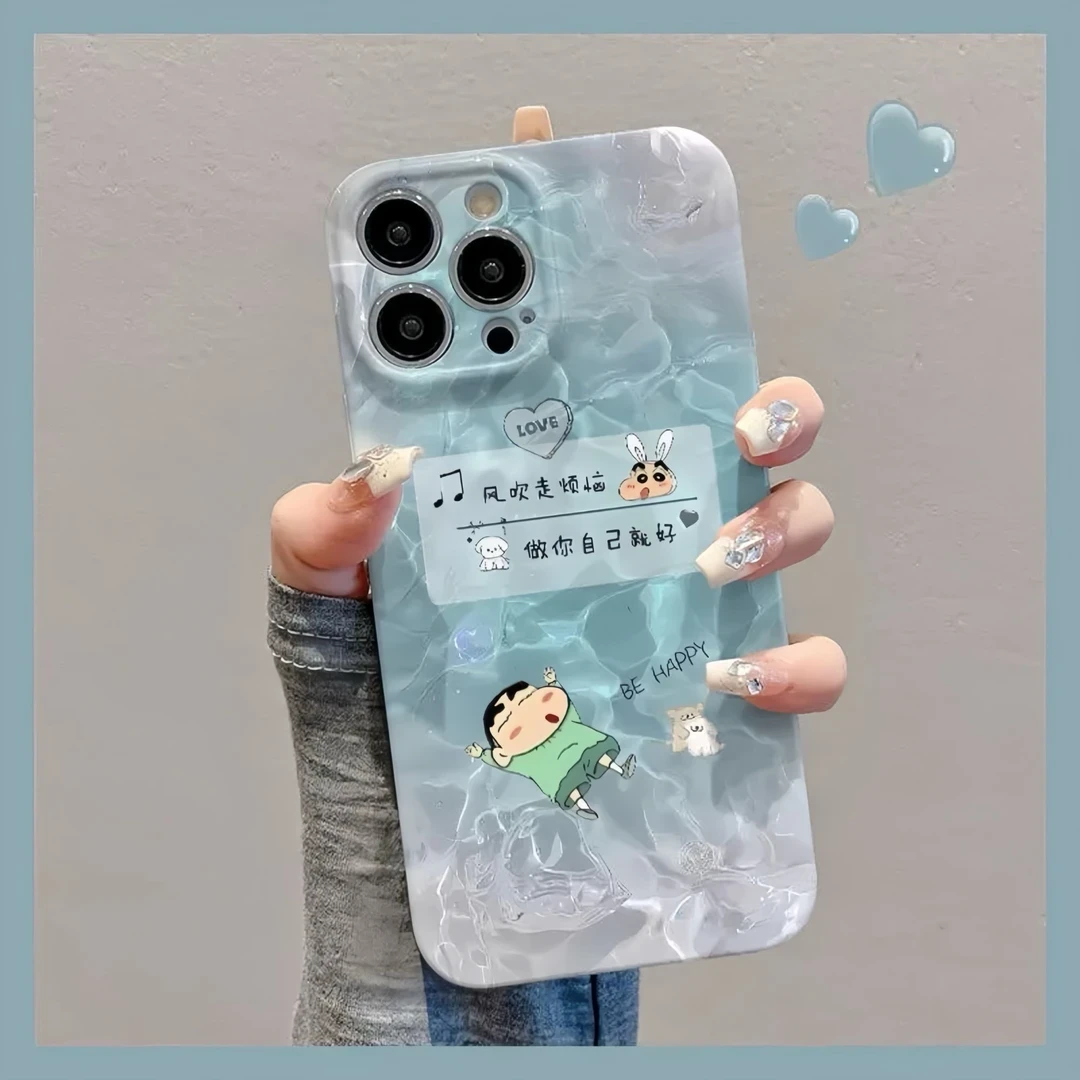 风吹走烦恼适用iPhone16动漫15手机壳华为oppo红米荣耀vivo菲林硬