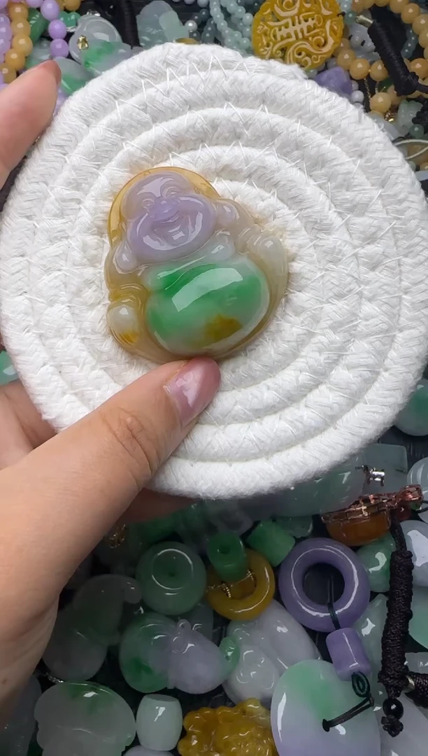 颈饰未镶嵌翡翠缅甸翡翠吊坠