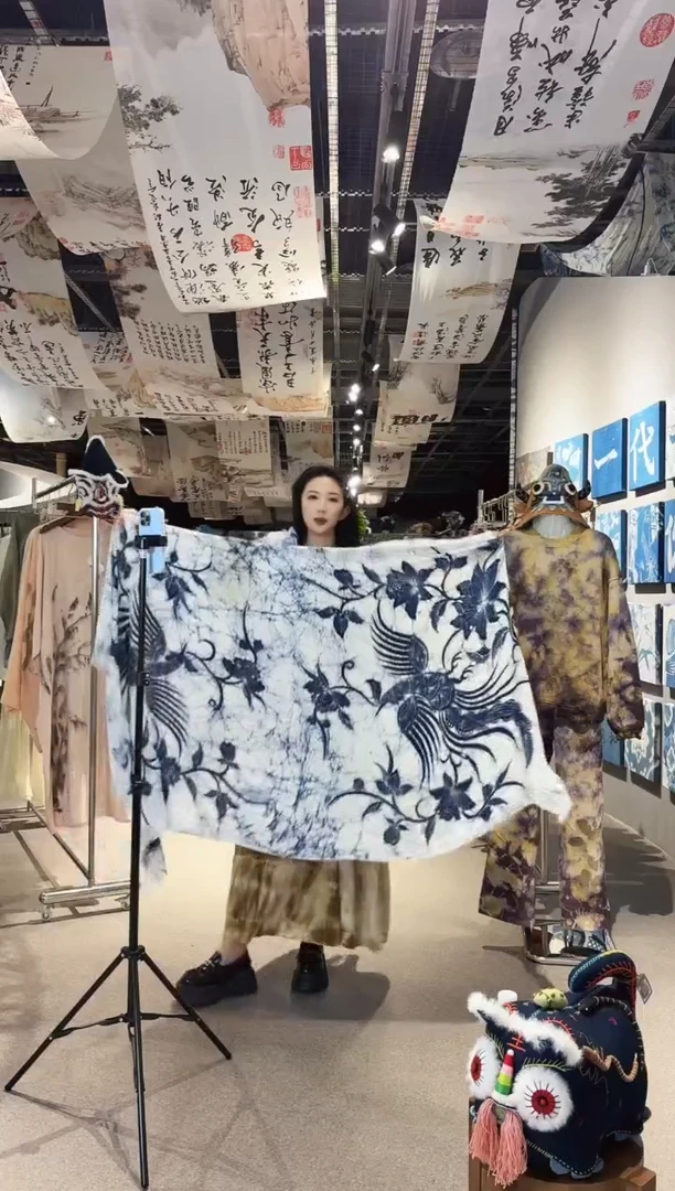 植物染蓝染扎染手工印染闪拍通用链接