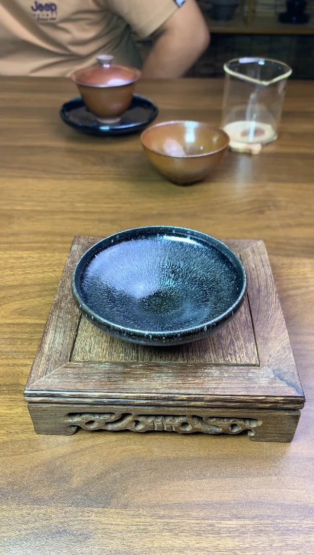 茶盏传统龙窑柴烧兔毫盏