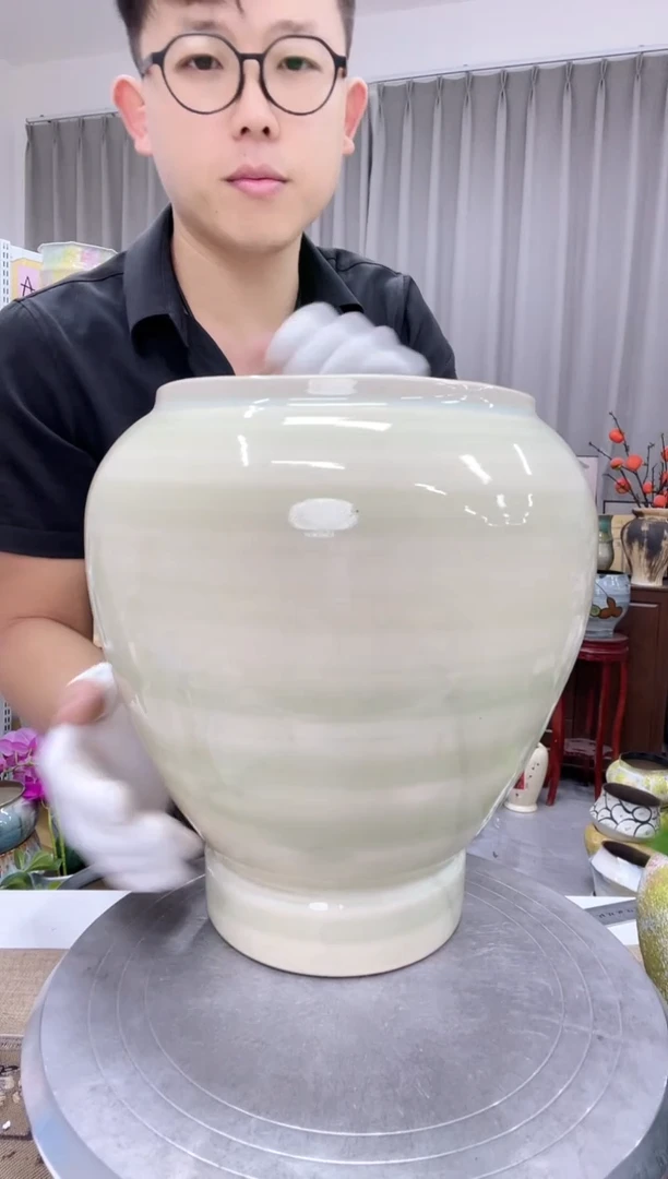 （带有小点）陶瓷花盆7.25直播链接