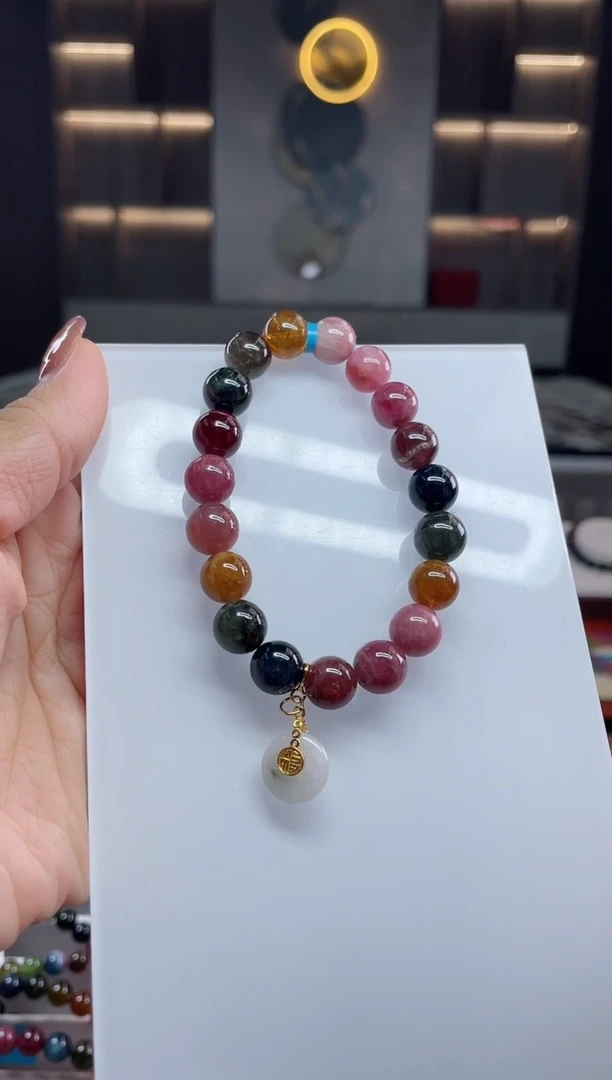 单圈手串未镶嵌碧玺（多样性发一条）T