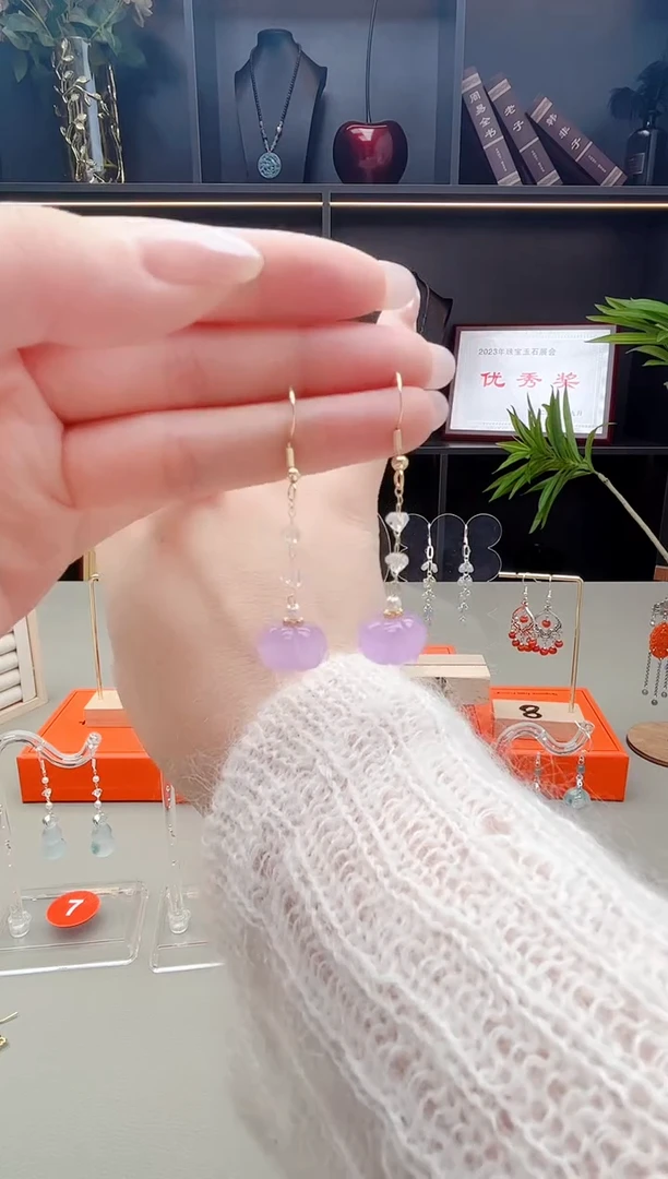 未镶嵌耳钉玛瑙/玉髓w04