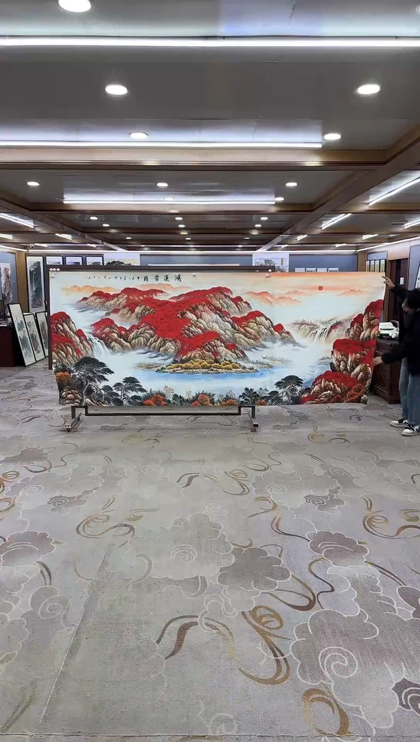 绘画Y-刘雪红-大丈二-山水画