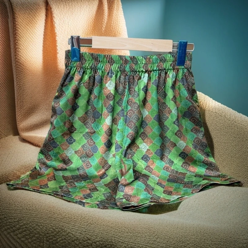 徐先生推荐-新中式裤子宽松印花速干潮流韩版百搭短裤夏季时尚女