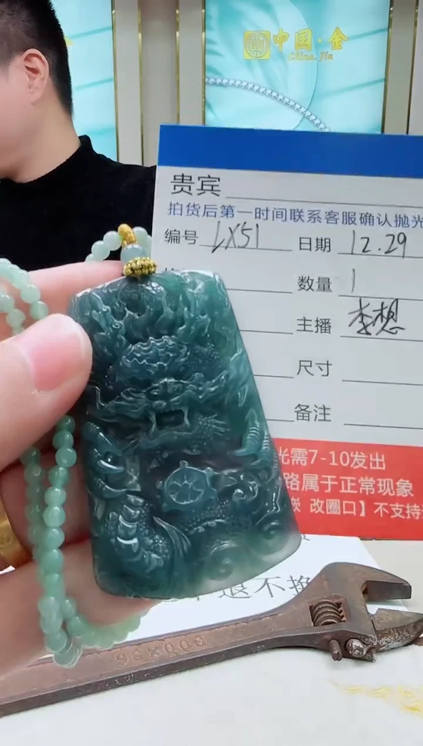 未镶嵌定制翡翠LX51翡翠吊坠赠珠链-多样性发其一