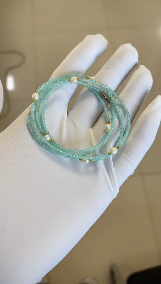 手串未镶嵌天河石天河石多圈手串