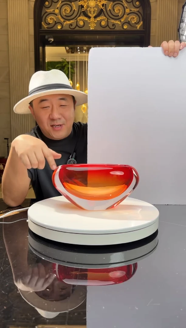 【闪购商品】摆件AJ03219宝石红元宝收纳碗