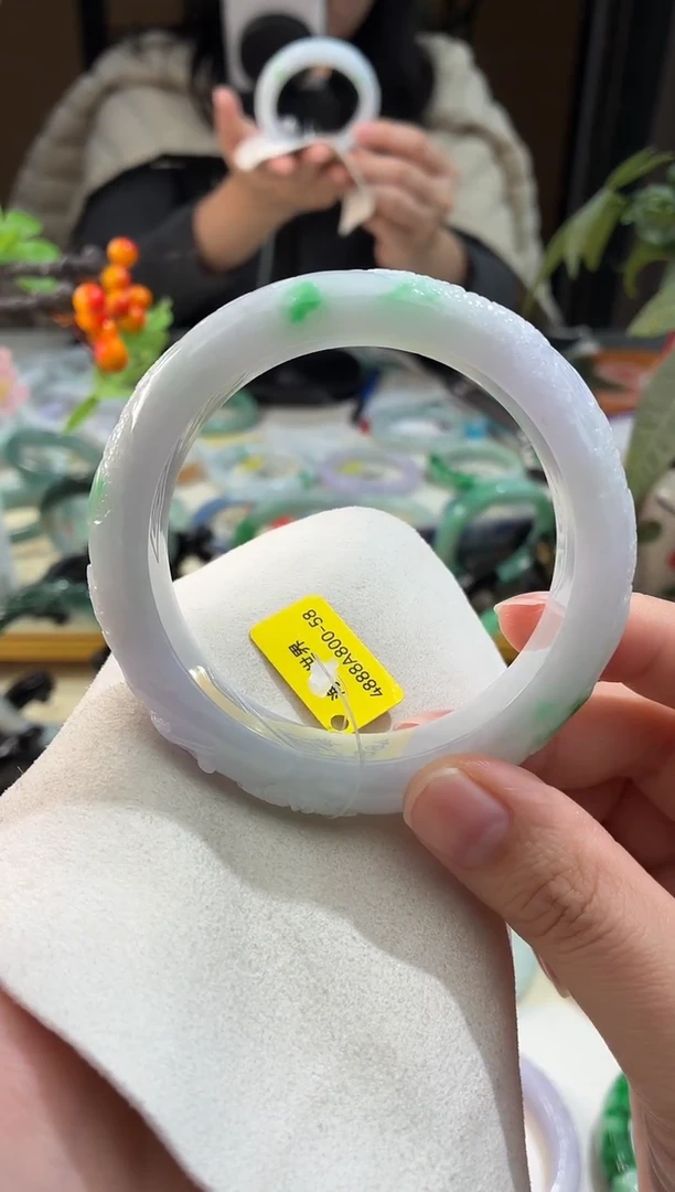未镶嵌手镯翡翠17  翡翠手镯 58