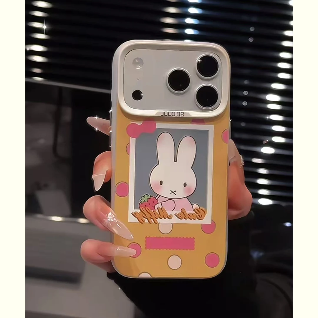 适用苹果17/16波点米菲兔凯蒂猫壳小米15/14华为Pura80软壳Mate70