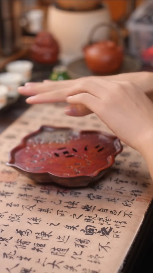 紫铜壶承紫铜壶承