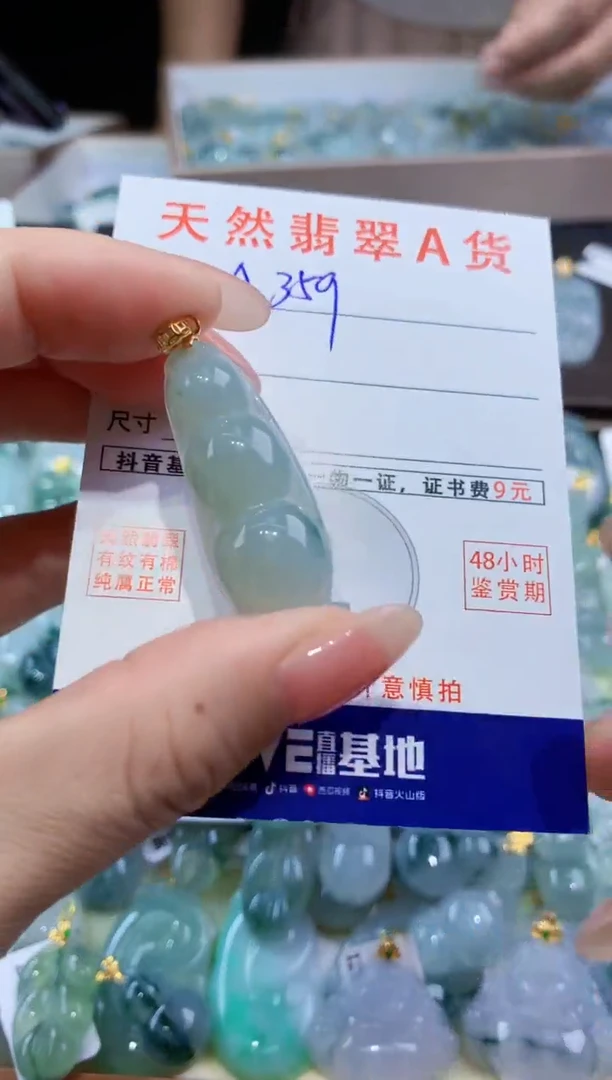 颈饰未镶嵌翡翠天然翡翠A货挂件