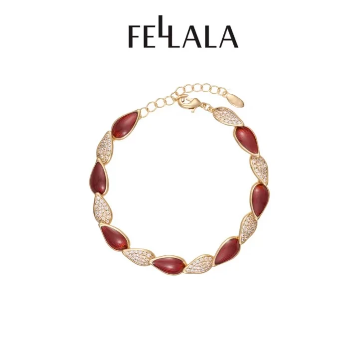 Fellala/ 翡拉拉「灵兰」系列花环手链女士时尚百