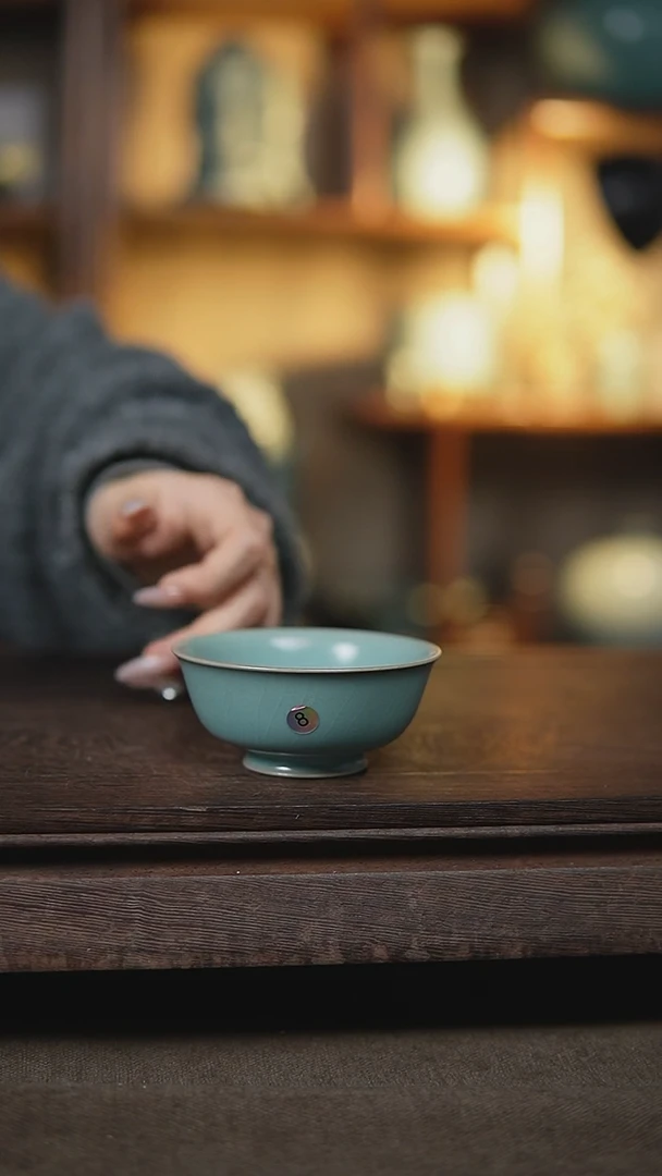 【闪购商品】杯仿古天青故宫碗杯