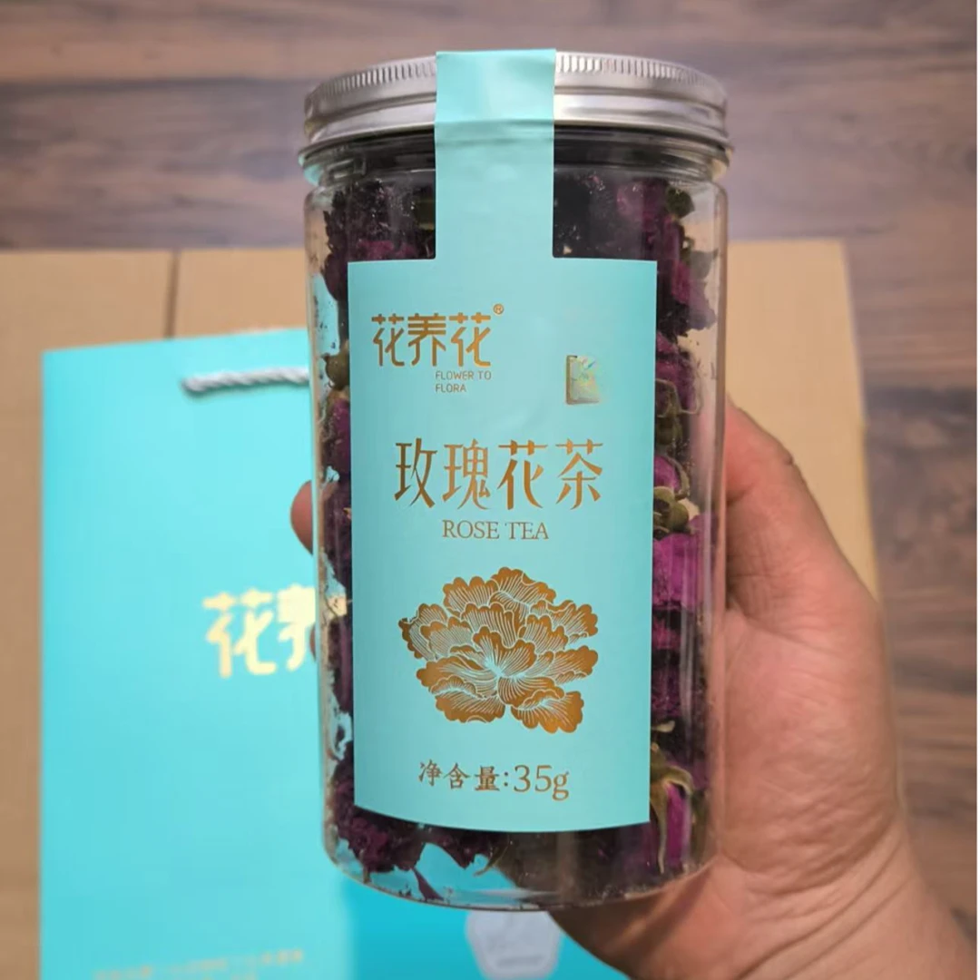 许昌茶叶店代买平阴正宗重瓣玫瑰鲜花茶媲美红玫瑰风味十足口感醇