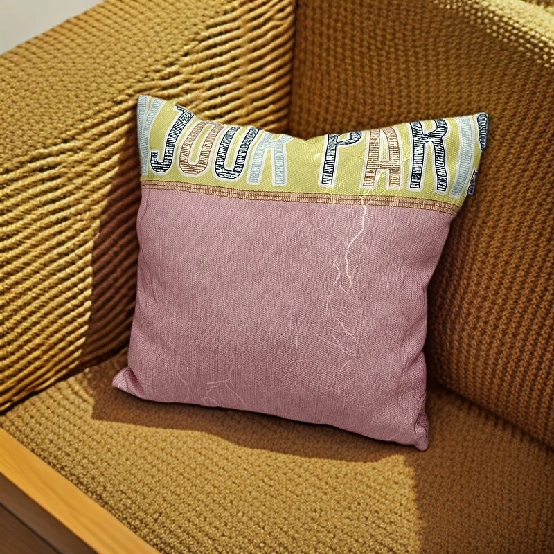 简约长方形中式枕靠可拆高档抱枕沙发靠垫棉麻靠枕客厅卧室靠背枕