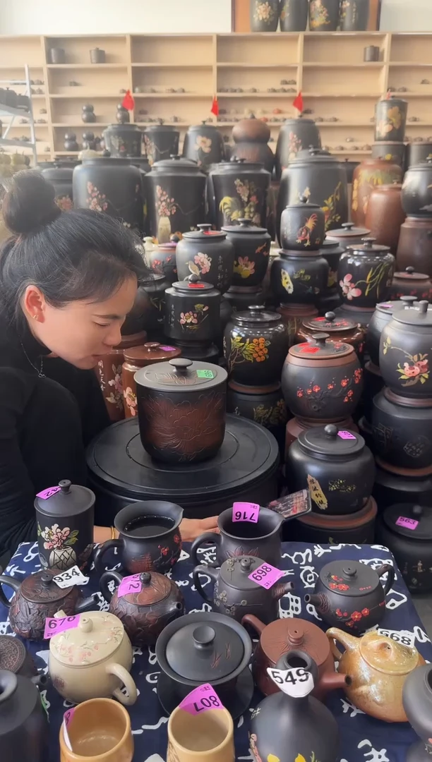 罐瑕疵茶叶罐 小五饼牡丹  969