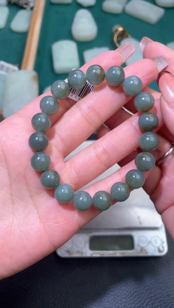 未镶嵌手串和田玉手串卡10