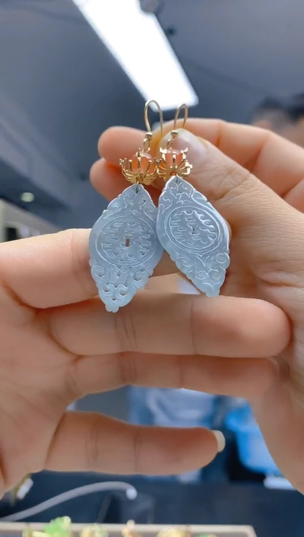 【闪购商品】翡翠耳饰合金322翡翠耳钩