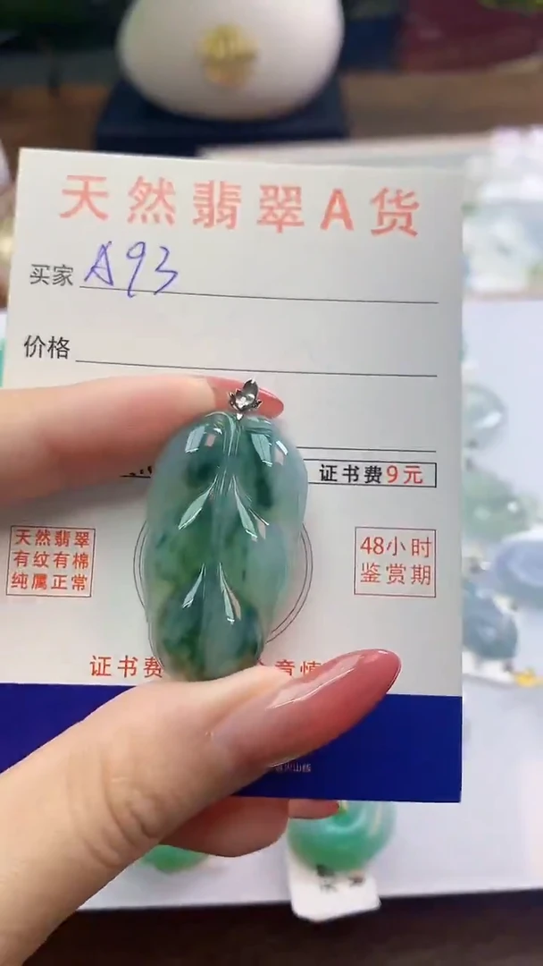颈饰未镶嵌翡翠天然A货翡翠挂件