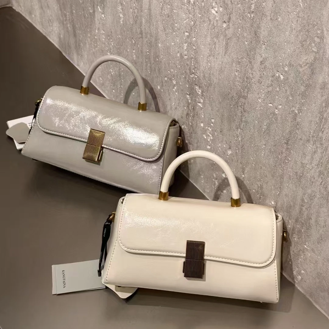 时尚女包气质轻奢休闲百搭真皮小众单肩肩包女士潮流小包包韩版