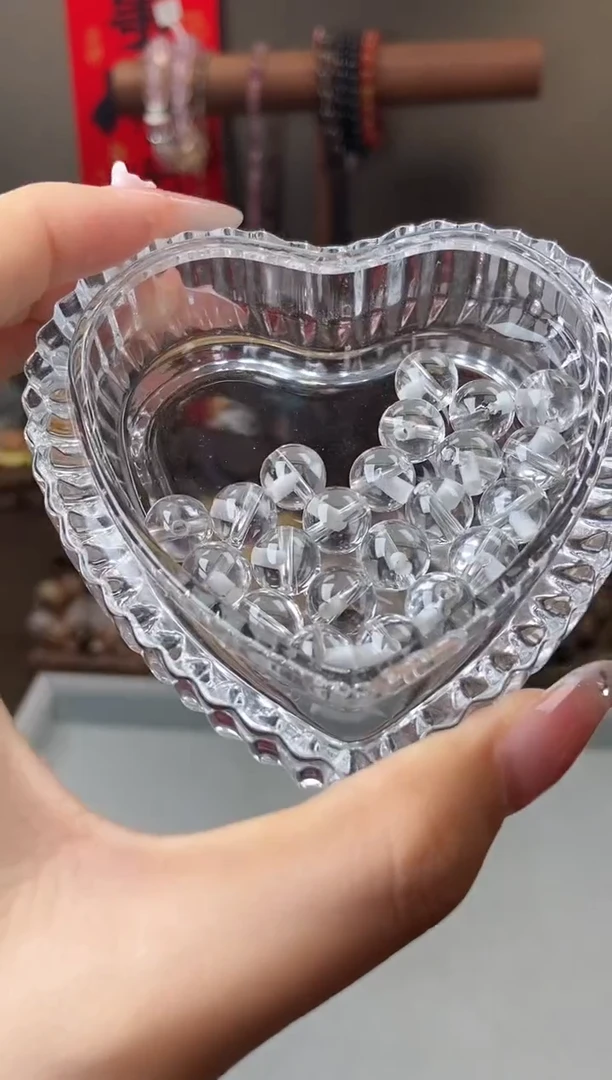 水晶手链未镶嵌9mm白水晶三通