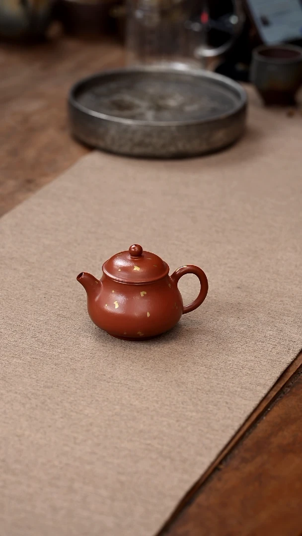 茶壶紫砂洒金小潘