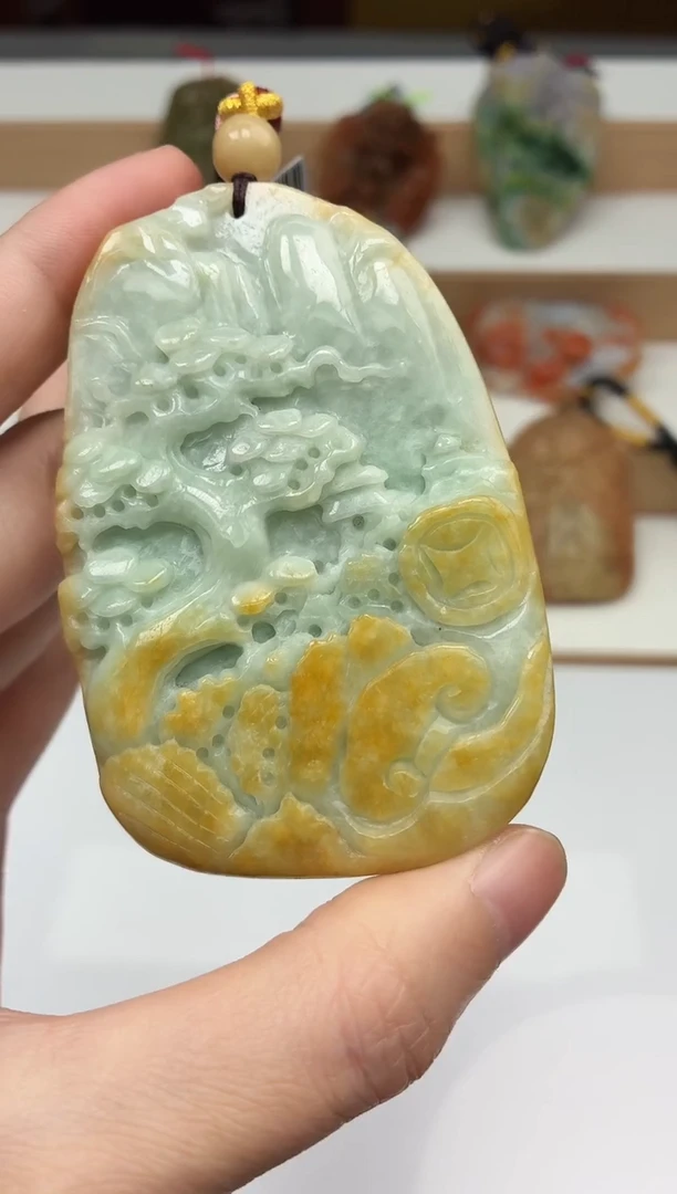 颈饰未镶嵌翡翠牌子