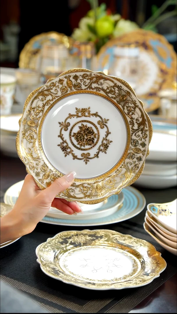 瓷片8英寸骨碟1个