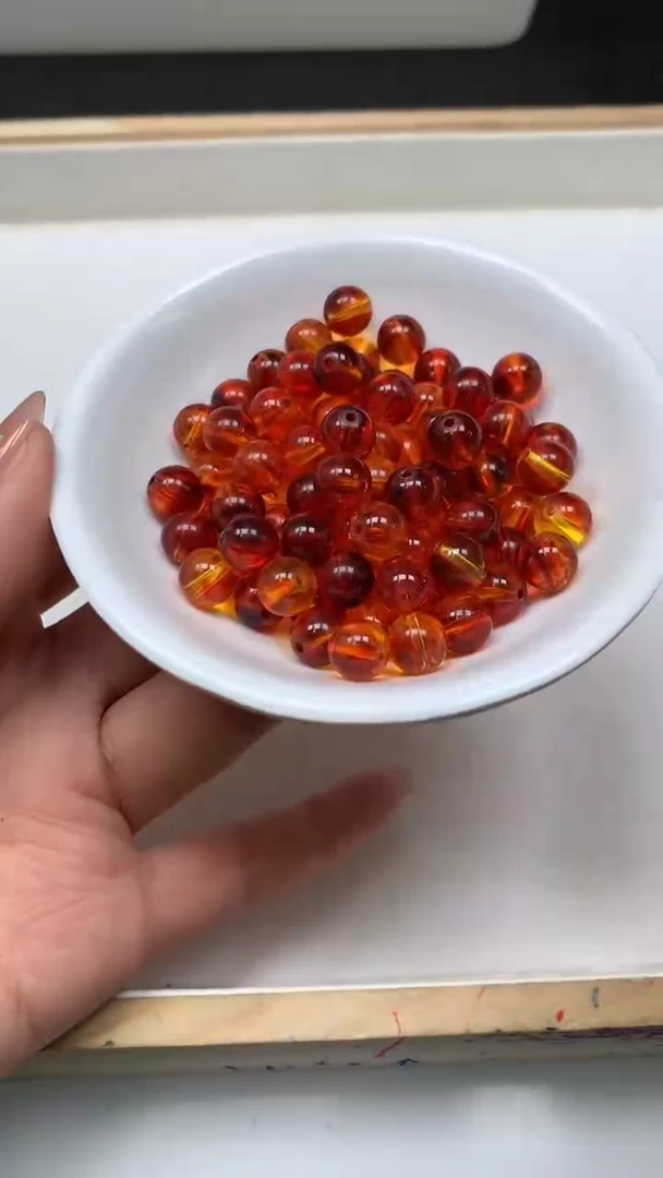 裸石血珀未镶嵌M112 血 珀8mm25个9.9元