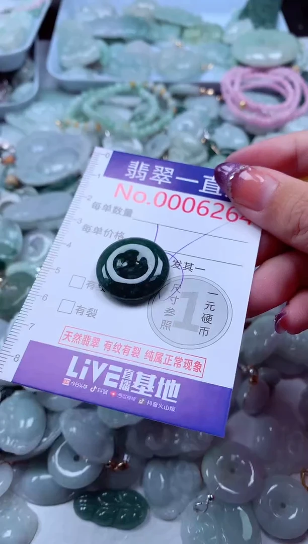 翡翠未镶嵌吊坠(不含链)6264