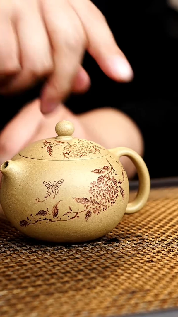 茶壶紫砂宜兴悦茗壶紫砂  9 本山段泥